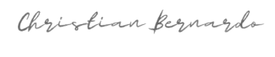 Signature de Christian Bernardo